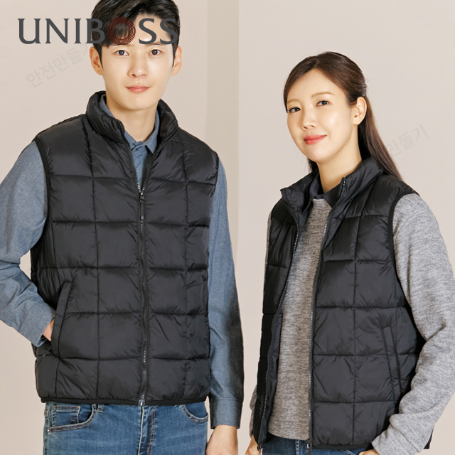 UBS-8489 유니보스 패딩조끼(블랙-패딩)